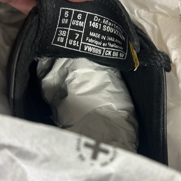 7 DOC MARTENS 1461 SOUVENIR EMBROIDERED LEATHER SHOES NIB great Gift! - Picture 16 of 16